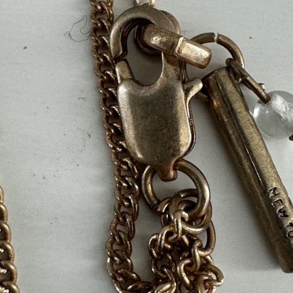 Hematite Stone & golden Tone  BeadTriple-Layer Necklace Kenneth Cole New York - Picture 3 of 12